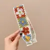 Fita Mágica com Franjas de Tricô Francês Faixa de Cabeça Estilo Pastoral para Mulheres Adesivo de Cabelo Topo Alto Crânio Adesivo de Franja Doce de Alta Classe