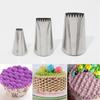 Boquilla de repostería tejida de media hilera, 3 piezas, adecuada para cestas de flores con barandilla tejida dentada, boquilla de acero inoxidable para flores, herramienta para hornear