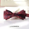 Pajarita para Hombre Boda Novio Padrino Banquete Fiesta Cabeza Plana Pajarita Vestido Formal Casual Negocios Caballero Doble Corbata