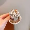 Elástico de Cabelo Infantil com Laço de Renda para Meninas, Corda Doce para Cabelo que Não Danifica os Fios, Elástico para Coque, Elástico para Bebê