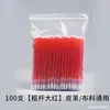 Recarga de alta temperatura que desaparece, 100 hastes grossas, caneta de desbotamento para roupas de couro, aquecimento especial para passar roupa, desbotamento automático da cor