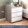 Mesita de Noche Pequeña para el Hogar Simple Moderna Estante de Almacenamiento para Mesita de Noche Armario de Almacenamiento con Cerradura Armario de Almacenamiento para Dormitorio de Alquiler