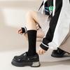 Calcetines de presión ajustados para mujer, primavera y otoño, calcetines por encima de la rodilla, estilo británico universitario, cálidos, para otoño.