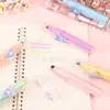 Pluma Marcadora Creativa y Linda de Resina Tres en Uno con Alto Atractivo Estético, Adecuada para Diarios de Niñas y Bolígrafos de Regalo para Niños