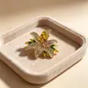 Broche de Moda Más Vendido Transmitido en Vivo, Hebilla de Bufanda de Seda de Alta Gama Estilo Coreano, Broche de Pedrería a la Moda, Pin para Abrigo, Accesorio de Ropa de Perla