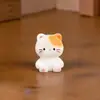 Paisaje en Miniatura Creativo Dibujos Animados Lindo Realista Gatito Animal Figura Decoración Accesorio Adorno de Escritorio
