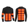 Traje inteligente de calefacción a temperatura constante para hombre y mujer, ropa interior térmica eléctrica, carga USB, a prueba de frío, térmico, con forro de terciopelo