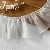 Accesorios con Adorno de Encaje Materiales DIY Decoración Ropa de Muñeca Cinta Volantes Pliegues Soporte Hecho a Mano Abanico