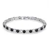 Venta Caliente Europea y Americana Suministro en Vivo Moda Pulsera de Zirconia de Color Intermedio de 4 mm Pulsera Tenis de Lujo Ligero de Gama Alta Venta al por Mayor