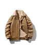 Chaqueta de Trabajo Patchwork Marrón Cálido Maillard para Hombre Primavera Otoño Abrigo Cortavientos para Exteriores Holgado Casual Top Deportivo