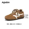Zapatillas de entrenamiento alemanas rojas Augus Lionden para mujer con tacón oculto, nueva colección otoño 2026, zapatillas deportivas casuales de bádminton con suela blanda