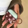Funda Protectora Transparente Marrón Rosa Estrella para Auriculares AirPods 4ª Generación Adecuada para Auriculares Bluetooth Airpodspro 3ª Generación