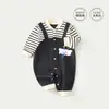 Mameluco para bebé para primavera y otoño, algodón puro, mameluco de manga larga para recién nacidos, ropa de casa para niños, ropa interior, traje para gatear, atuendo de otoño
