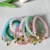 ¿Tienes suficiente pulsera de cuentas de bambú pulsera de jade Hetian pulsera vidriada moda Joker joyería para parejas regalo para novias