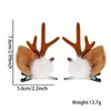 Nuevos Suministros Navideños para Mascotas Pinza de Pelo de Reno de Dibujos Animados Perro y Gato Decoración de Fiesta Navideña Pinza Pequeña de Astas
