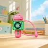 Llavero de Micrófono de Grabación Divertido y Creativo Lindo Juguete de Panda de Dibujos Animados que Hace Sonido Colgante para Mochila de Estudiante Regalo