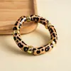Pulsera Geométrica de Leopardo Degradado Acrílico Exagerado Europea Americana con Cuentas Pulsera Retro Transfronteriza de Gama Alta Joyería de Mano Vintage para Mujeres