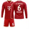 2627 Camiseta de Manga Larga Kit de Fútbol 10 Musiala 9 Kane Deportes Bayern Número de Casa 17 Camiseta Olise