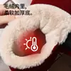 Pantuflas de algodón cálidas para personas de mediana edad y mayores, pantuflas de algodón de tacón alto para hombres y mujeres, zapatos peludos engrosados para invierno, zapatos de algodón antideslizantes, zapatos de mamá