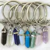 Llave de cadena hexagonal de columna de cristal de venta caliente en AliExpress europeo y americano Y002