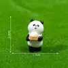 Paisaje en miniatura con lindas figuritas de bambú y panda, adorables accesorios de decoración DIY para casas de muñecas y pequeños adornos de escritorio