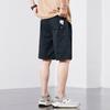 Pantalones cortos casuales finos de verano para hombre, de marca de moda, holgados, rectos, deportivos, de cinco puntos, de longitud media, novedad de 2024.