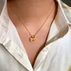 Novo Colar Cavalo de Balanço com Gelo Picado Cintilante Estilo Chinês para Mulheres, Galvanizado a Ouro Real, Corrente Clavicular da Riqueza Instantânea, Acessório Exquisito