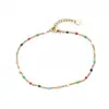 Colar Coração de Pêssego Aço Inoxidável Gotejamento de Óleo Transfronteiriço Corrente de Aço Inoxidável Pingente Cor Atacado Colar Feminino Azul Claro