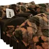 Juego de Colcha de Leche de Terciopelo Espeso Cálido de Invierno Hepburn de Cuatro Piezas, Juego de Funda Nórdica de Felpa de Franela Coral de Tres Piezas