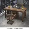 Mesa de Té y Sillas Pequeñas para Balcón de Apartamento, Mesa de Café de Madera Maciza Estilo Chino Nuevo para Oficina, Una Mesa y Cinco Sillas, Mesa para Preparar Té Kung Fu para Uso Doméstico