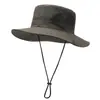 Sombrero de Pescador de Verano Transpirable para Exterior para Hombres y Mujeres Camping Montañismo Sombrero de Protección Solar Pesca Sombrilla Sombrero de Vaquero Occidental