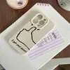 Ins Line Pulgar Adecuado para Apple 16Promax/15/14 Silicona Todo Incluido Funda para Teléfono Móvil Iphone13/17