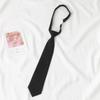 Gravata JK para Mulheres Uniforme Japonês Estilo Universitário Cor Sólida Gravata Borboleta para Estudantes Femininas Gravata Preta DK para Homens Preguiçoso Não Precisa Amarrar