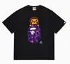 Hit da Internet de Verão 24: Camiseta bAPe Cabeça de Macaco Macaquinho, Camuflagem, Camiseta Unisex Manga Curta Gola Redonda