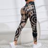 Pantalones de yoga de cintura alta con efecto tie-dye, sin costuras, con efecto tie-dye, para levantamiento de cadera, para correr, deportes al aire libre y yoga.