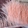 Tira de Tela de Plumas 10-13cm Borde de Tela de Pluma de Avestruz Material de Decoración para Vestido Falda de Baile Latino Cinturón de Tela Accesorios de Ropa