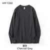 Camiseta de manga longa 100% algodão 260G, feita sob medida para equipes corporativas, com opções de impressão e bordado de logotipo, disponível para uniformes de grupo