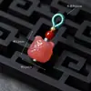 Pingente de Vidro Estilo Chinês Imitação de Jade Borboleta Vagem de Lótus Pequeno Charme Acessório DIY Feito à Mão Pulseira Broche Hanfu Qipao