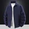 Jaqueta Masculina Casual de Gola Alta para Primavera e Outono 2026 Jaqueta Masculina Esportiva Leve Corta-Vento Respirável