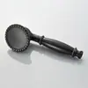 Chuveiro de Mão Estilo Europeu Vintage Todo em Cobre Preto Puro Latão Antigo Cabeça Pequena de Spray Chuveiro Único