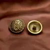 Botones Metálicos Vintage al por Mayor para Abrigos, Gabardinas, Suéteres, Chaquetas de Algodón de 18 mm a 23 mm, Ropa de Abrigo y Trajes, Botones Cosidos a Mano
