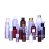 80ml 100ml 120ml frasco de plástico frasco para emulsão frasco redondo transparente com tampa flip de plástico