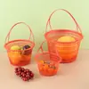 Cesta de Plástico para Recoger Bayas Cesta de Frutas Frescas Fresa Cereza Fabricante de Venta Directa Cesta Cesta de Mano Mora Cesta Resistente Duradera