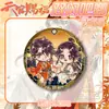 Insignia Doble Flash Versión Q para Mascotas Tian Guan Xie Lian Huacheng Insignia Láser en Relieve Hoja de Lata Merchandising de Anime