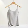 Camiseta de Tirantes de Comercio Exterior con Roscas y Almohadillas Fijas en el Pecho, Chaleco de Belleza para Mujeres para Usar Afuera y Adentro como Prenda Base, Sexy, Dulce, Cómoda y Transpirable