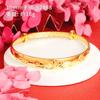 Pulsera de Oro Aluvial, Gypsophila, Joyería de Alta Gama para Mujer, Pulsera de Oro de Imitación, Pulsera de Cobre de Larga Duración, Accesorios de Simulación