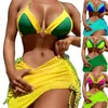 2026 Comercio Exterior Europeo y Americano Nueva Ropa de Baño Sexy Transfronteriza al por Mayor Conjunto de Tres Piezas Bikini Dividido Traje de Baño de Mujer
