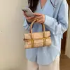 Bolso estampado europeo y americano para mujer, diseño de nicho tipo Boston almohada, bolso cruzado de alta gama a la moda, cuero suave, bandolera