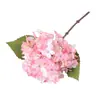 Flores de hortensia artificiales retro de otoño más vendidas transfronterizas, flores de seda de un solo tallo para bodas, hoteles y decoración del hogar, y para crear arreglos florales