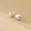 Prata Pura 999 Contas Cilíndricas Rígidas 3D 10mm Contas Espaçadoras Lulutong Contas Cilíndricas Pulseira Contas Soltas Material de Corda Trançada Acessórios S0727